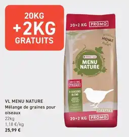 Tom&Co VERSELE-LAGA MENU NATURE offre