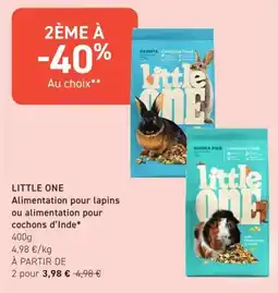 Tom&Co LITTLE ONE Alimentation pour lapins ou alimentation pour cochons d'Inde offre