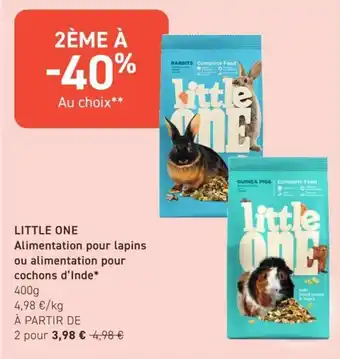 LITTLE ONE Alimentation pour lapins ou alimentation pour cochons d'Inde