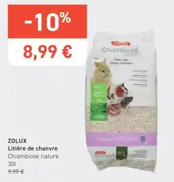 Tom&Co ZOLUX Litière de chanvre offre