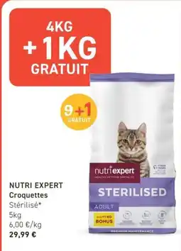 Tom&Co nutriexpert Croquettes Stérilisé* offre