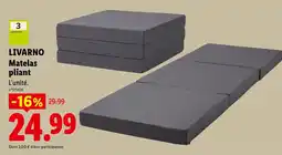 Lidl LIVARNO Matelas pliant offre