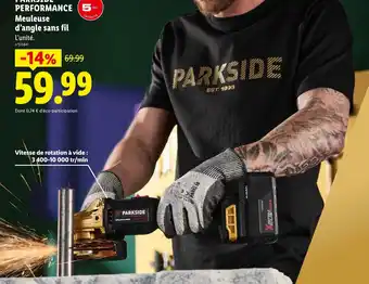 PARKSIDE Meuleuse d'angle sans fil