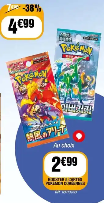 Pokémon Booster 5 Cartes