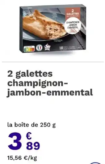 Picard galettes champignon-jambon-emmental
