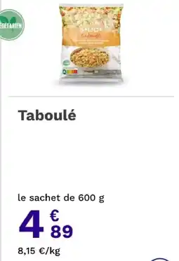 Picard Pigard Salade taboulé offre