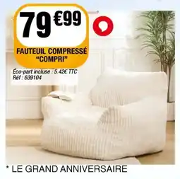 La Foir'Fouille COMPRI Fauteuil compressé offre