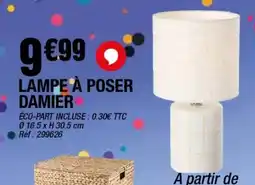 La Foir'Fouille DAMIER Lampe à poser offre