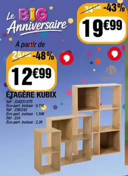 La Foir'Fouille KOKOON ÉTAGÈRE KUBIX offre