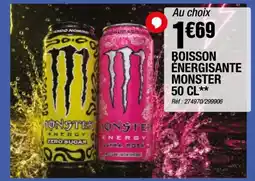 La Foir'Fouille MONSTER BOISSON ÉNERGISANTE offre