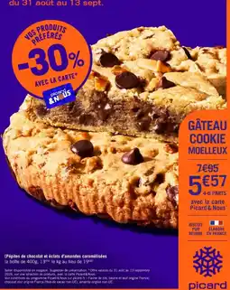 Picard Picard Gâteau cookie moelleux offre