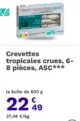 Picard Picoard Crevettes entières crues offre