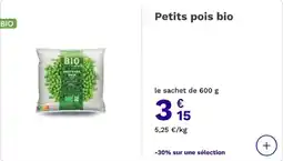 Picard LE BIO Petits pois doux offre