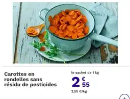 Picard Carottes en rondelles sans résidu de pesticides offre