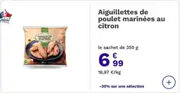 Picard Aiguillettes de poulet marinées au citron offre