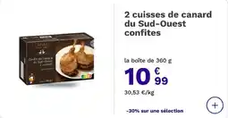 Picard CANARD Confit de canard du Sud-Ouest offre