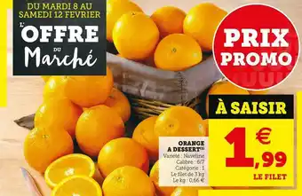 Super U Orange a dessert offre