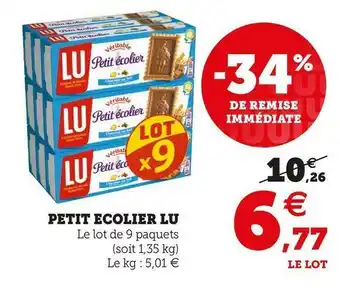 Super U Lu petit ecolier offre