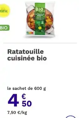 Picard la BIO Ratatouille cuisinée offre