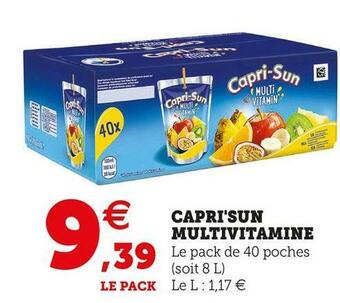 Super U Capri'sun capri'sun multivitamine offre