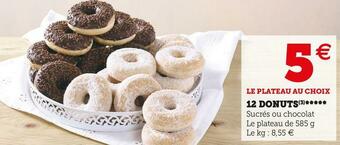 Super U 12 donuts offre