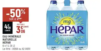 Petit Casino Hépar eau minérale naturelle offre