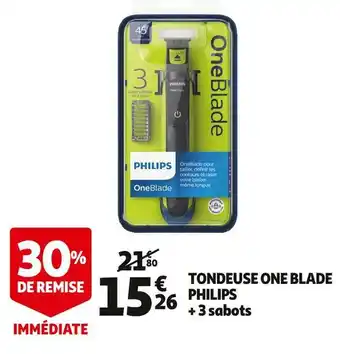 Auchan Philips tondeuse one blade offre
