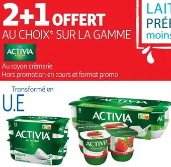 Auchan Activia bon plan au choix sur la gamme activia offre