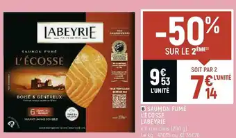 Spar Labeyrie saumon fumé l’écosse offre