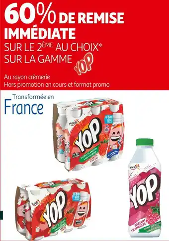 Auchan Yop bon plan sur la gamme yop offre