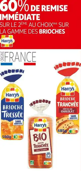 Auchan Harry's bon plan sur la gamme des brioches de la marque harry's offre