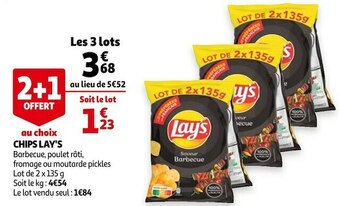 Auchan Lay's chips barbecue offre