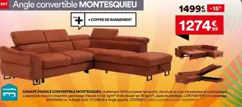 Canapé d'angle convertible montesquieu