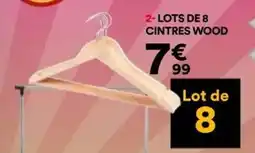 BUT Lots de 8 cintres wood offre