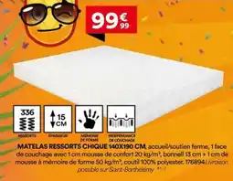 BUT Matelas ressorts chique offre