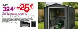Provence Outillage Abri de jardin en métal 5 m² offre