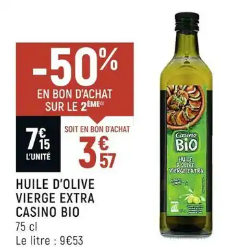 Spar Casino bio huile d’olive vierge extra offre