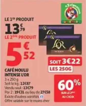 L'OR Café moulu intense