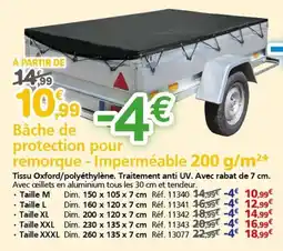 Provence Outillage Bâche de protection pour remorque offre