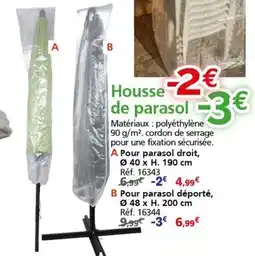 Provence Outillage Housse de parasol offre