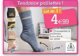 Kandy BURTON Chaussettes à paillettes offre