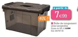 Kandy Boîte de rangement avec poignées offre