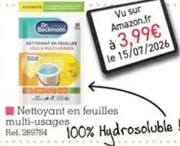 Kandy Dr Beckmann Nettoyant en feuilles offre