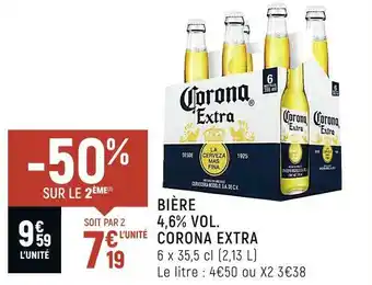 Spar Corona bière 4,6% vol. extra offre