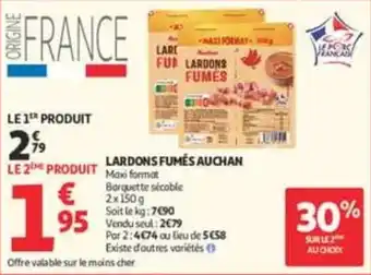 LARDONS FUMÉS AUCHAN