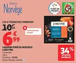 Auchan Supermarché LABEYRIE SAUMON FUMÉ DE NORVÈGE offre