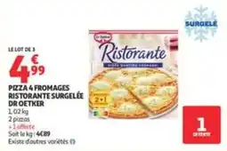 Auchan Supermarché DR OETKER Pizza 4 fromages offre