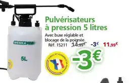 Provence Outillage Werka pro pulvérisateurs à pression offre