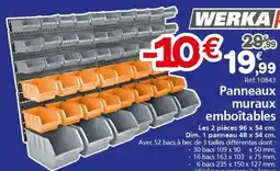 Provence Outillage Werka pro panneaux muraux emboîtables offre