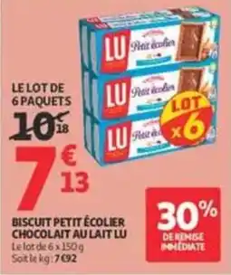 Auchan Supermarché LU Biscuit Petit Écolier offre